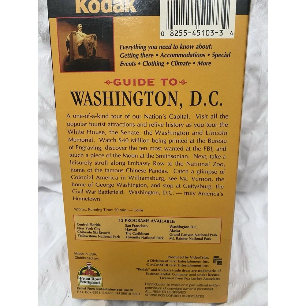 Kodak Guide to Washington, DC - VHS